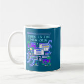 Mug Nouvelle esthétique d'ordinateur pixel Vaporwave 2 (Gauche)