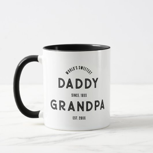 Mug Nouvelle Fête des pères de Faire-part de grossesse (Gauche)