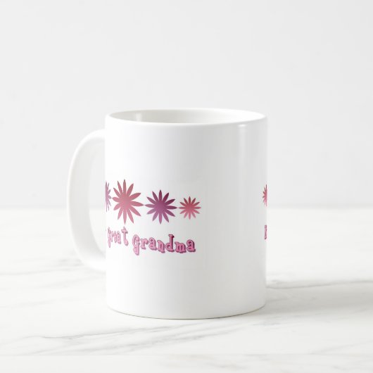 Mug Nouvelle grande grand-maman (Devant gauche)