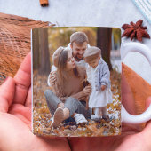 Mug Nouvelle maison Photo de la porte avant d'automne