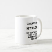 Mug Nouvelle naturalisation citoyenne américaine améri (Devant droit)