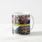 Mug Nouvelle-Orléans - Bourbon Street - Mardi Gras - (Devant droit)