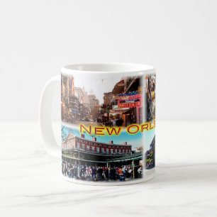 Mug Nouvelle-Orléans - Bourbon Street - Mardi Gras -
