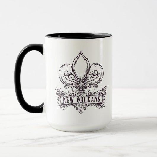 Mug Nouvelle-Orléans Forte Louisiane Bourbon St (Gauche)