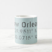Mug Nouvelle-Orléans Latitude & Longitude (Centre)