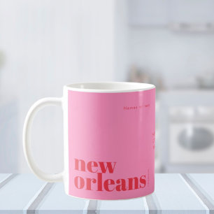 Mug Nouvelle-Orléans Louisiane rose moderne