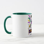 Mug Nouvelle-Orléans Mardi Gras jaune violet vert (Gauche)