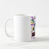 Mug Nouvelle-Orléans Mardi Gras jaune violet vert (Gauche)