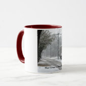 Mug Nouvelle Orléans-neige 2008 de tramway (Devant gauche)
