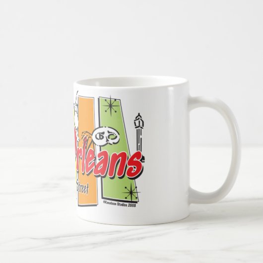 Mug Nouvelle-Orléans-Rétro (Droite)