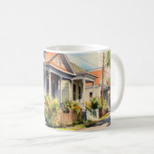 Mug Nouvelle-Orléans Shotgun Homes Art (Devant droit)