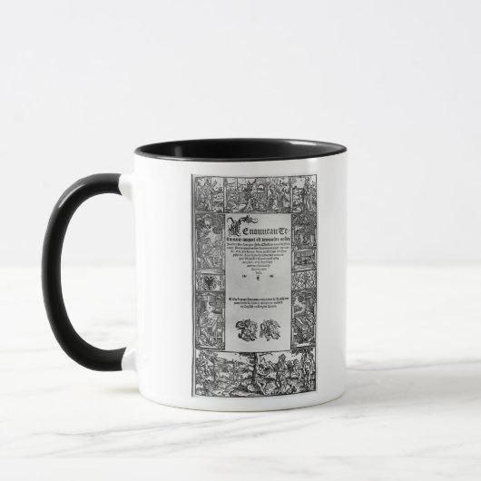 Mug Nouvelle page titre de Testament d'une traduction (Gauche)