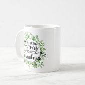 Mug Nouvelle Revue De Grossesse De Grand-Mère Promue À (Devant gauche)