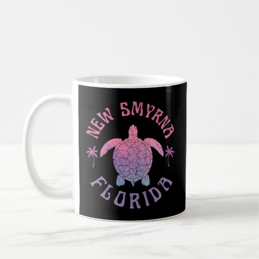 Mug Nouvelle Smyrna Beach Floride Tortue de mer vacanc (Gauche)