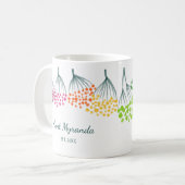 Mug Nouvelle Tante Abstraite Flore Arc-en-ciel personn (Devant gauche)