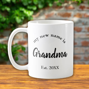 Mug Nouvelle typographie de script Grand-mère