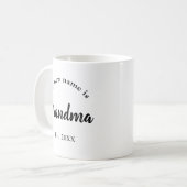 Mug Nouvelle typographie de script Grand-mère (Devant gauche)
