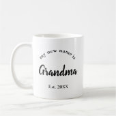 Mug Nouvelle typographie de script Grand-mère (Gauche)
