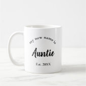 Mug Nouvelle typographie de script Tante (Gauche)