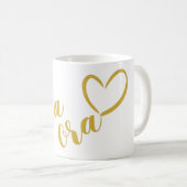 MUG NOUVELLE-ZÉLANDE KIA ORA MAORI ÉLÉGANT GOLD LOLD H (Devant droit)