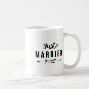 Mug Nouvellement Mariés Env 2025 Lune de Miel Mariage 