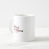 Mug Nouvelles empreintes de pas fières de bébé de (Devant gauche)