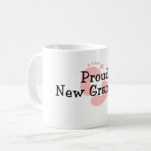 Mug Nouvelles empreintes de pas fières de bébé de (Devant gauche)