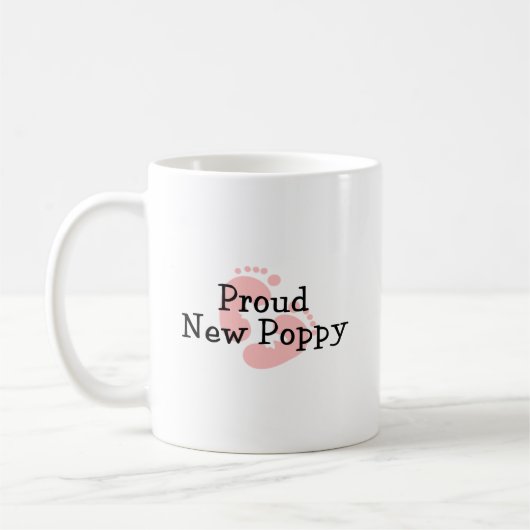 Mug Nouvelles empreintes de pas fières de bébé de (Gauche)