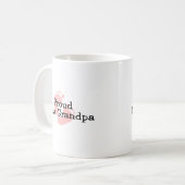 Mug Nouvelles empreintes de pas fières de bébé de (Devant gauche)