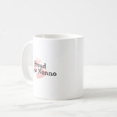 Mug Nouvelles empreintes de pas fières de bébé de (Devant gauche)