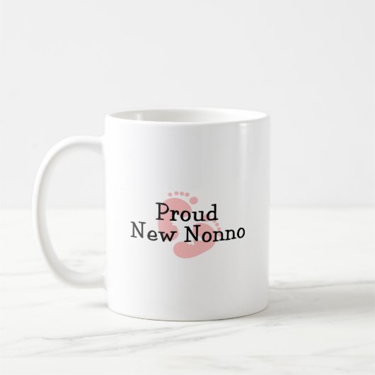 Mug Nouvelles empreintes de pas fières de bébé de (Gauche)