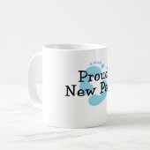 Mug Nouvelles empreintes de pas fières de bébé de papa (Devant gauche)