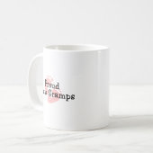 Mug Nouvelles empreintes de pas fières de bébé de papy (Devant gauche)