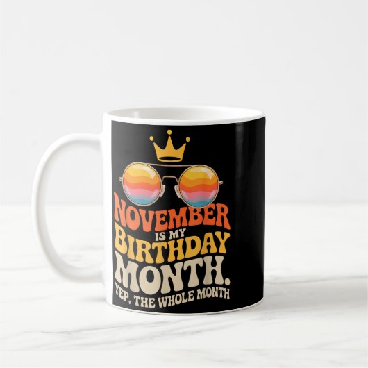 Mug November My Birthday For New Year 2026 (Gauche)