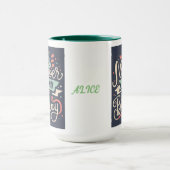 Mug Novembre est Mon Anniversaire Typographie Illustra (Centre)