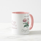 Mug Novembre Mois de naissance Fleur Chrysanthème Cade (Devant droit)