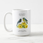 Mug Novembre Mois de naissance Fleur Chrysanthème Oise (Gauche)
