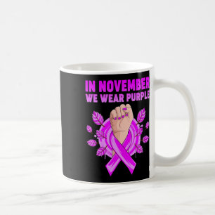 Mug Novembre Nous Portons le Violet Sensibilisation à