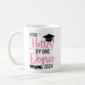 Mug Now Hotter By one Degree 2024 Funny Graduated Gift (Gauche)