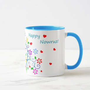 Mug Nowruz heureux la nouvelle année persane, floral