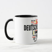 Mug Nuage allemand de mot de villes (Gauche)