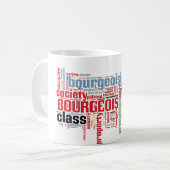 Mug Nuage communiste de mot de manifeste (Devant gauche)