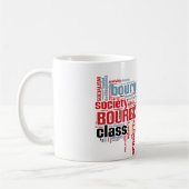 Mug Nuage communiste de mot de manifeste (Gauche)