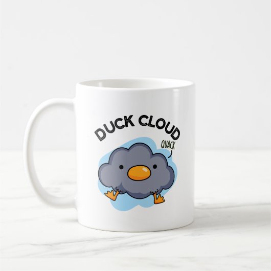 Mug Nuage de canard amusant Plume météorologique (Gauche)