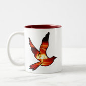 Mug nuage de champignon de la colombe atomique (Gauche)