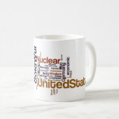Mug Nuage de mot de guerre froide (Devant droit)