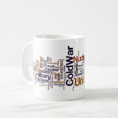 Mug Nuage de mot de guerre froide (Devant gauche)