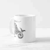Mug Nuage de mot de signe de zodiaque d'astrologie de (Devant gauche)
