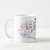 Mug Nuage de mot de Tom Sawyer (Gauche)