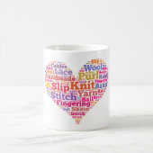Mug Nuage de mot de tricot (Centre)